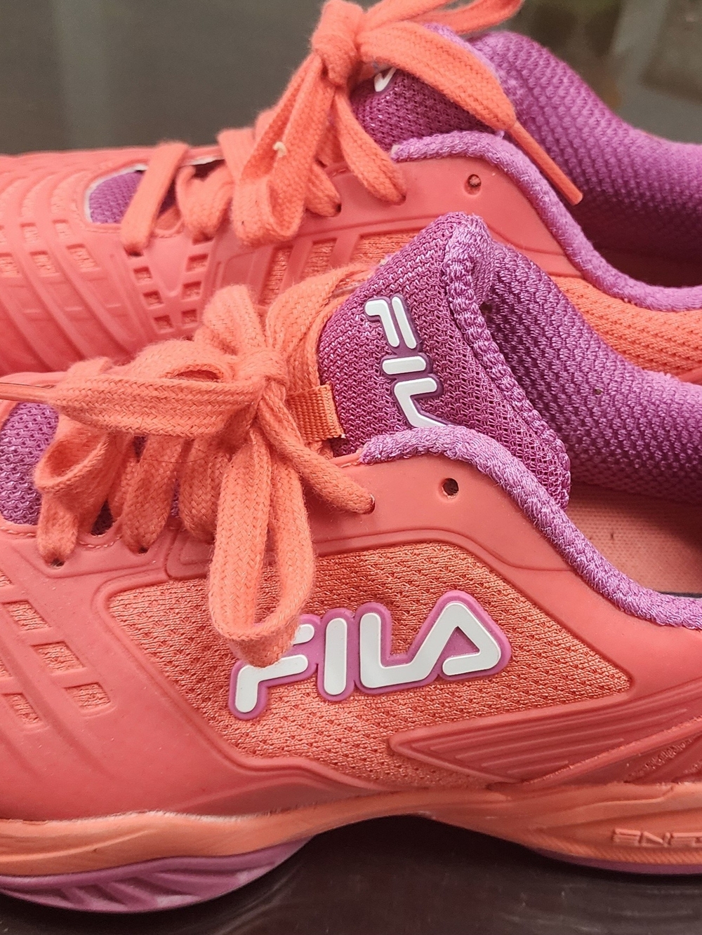 FILA Women's Coral Pink Athletic Sneakers